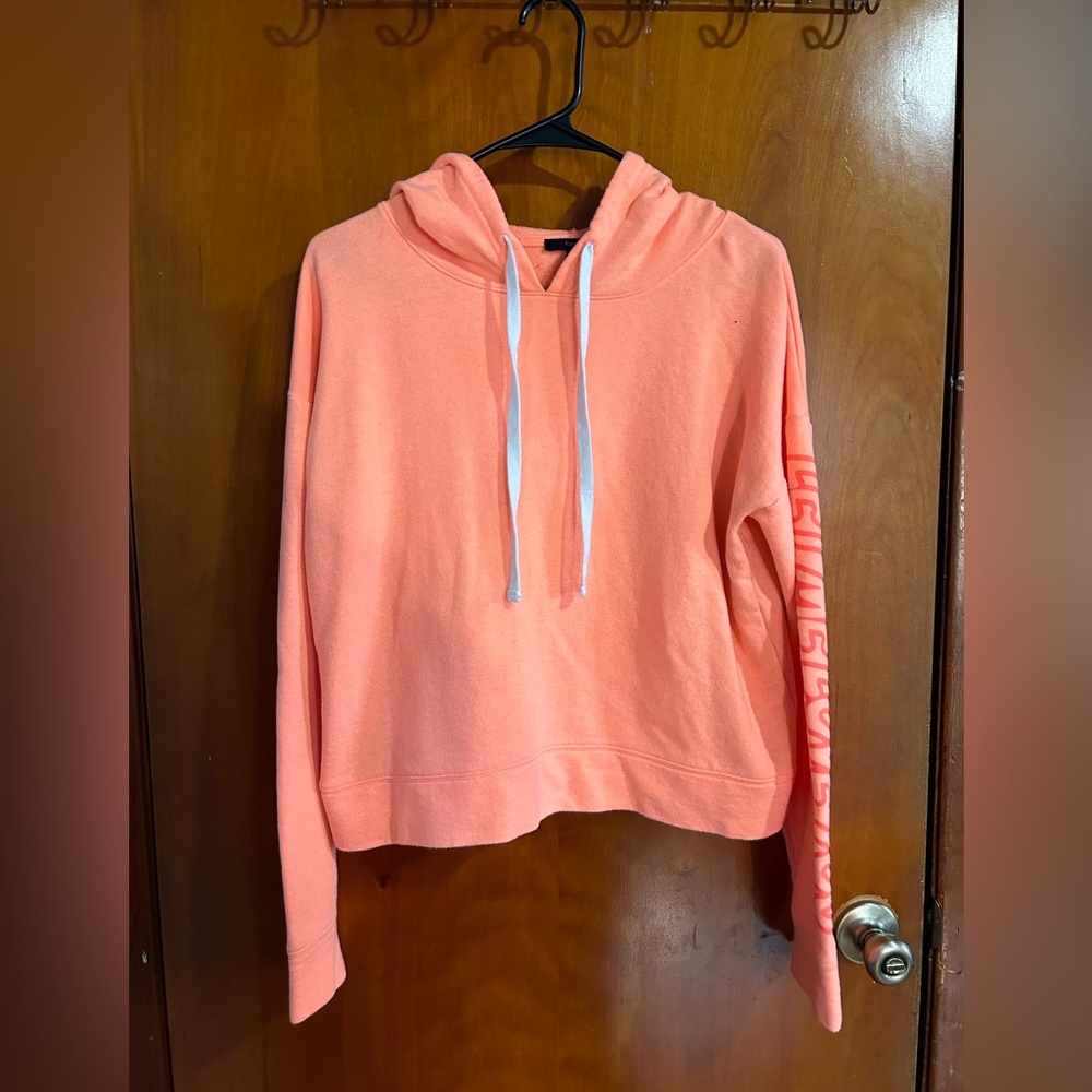 Soft Peach Crop Top Sweater
